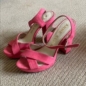 Anne Klein Women's Pink Heeled Sandals